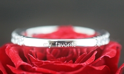 文字彫りエタニティリング